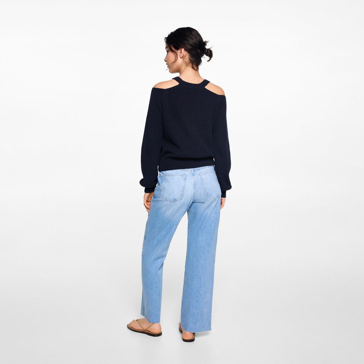 MANGO TEEN - Sweater Abertura Hombros Mujer Mango Teen