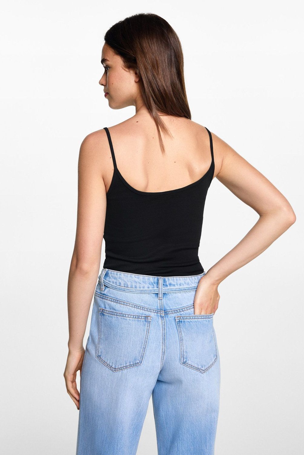 MANGO TEEN - Polera Tirantes Mujer Mango Teen