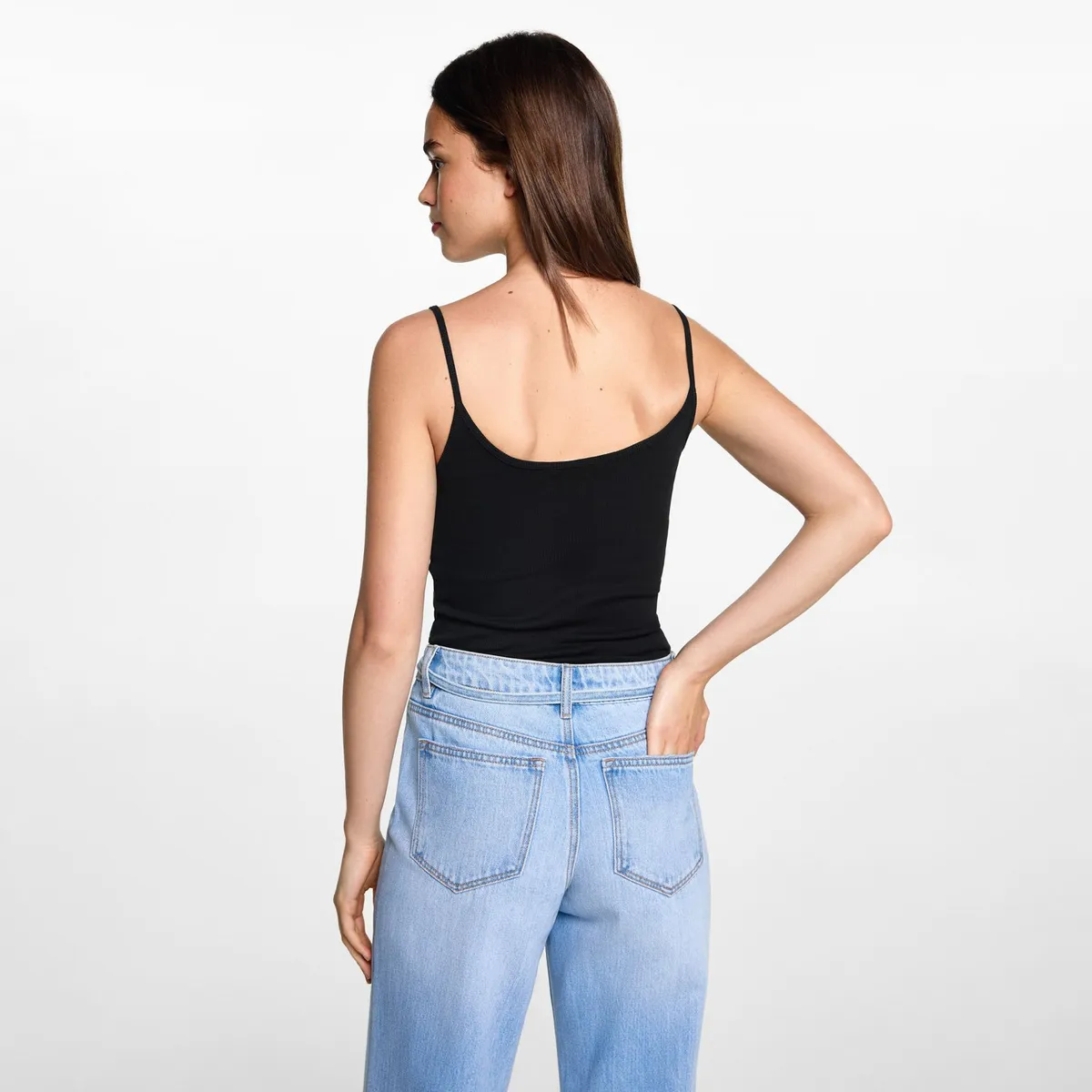 MANGO TEEN - Polera Tirantes Mujer Mango Teen