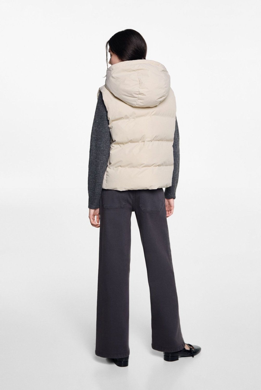 MANGO TEEN - Chaqueta Acolchado Capucha Mujer Mango Teen