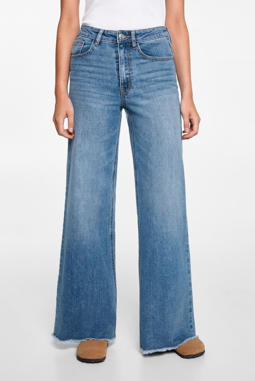 MANGO TEEN - Jeans Acampanados Mujer Mango Teen