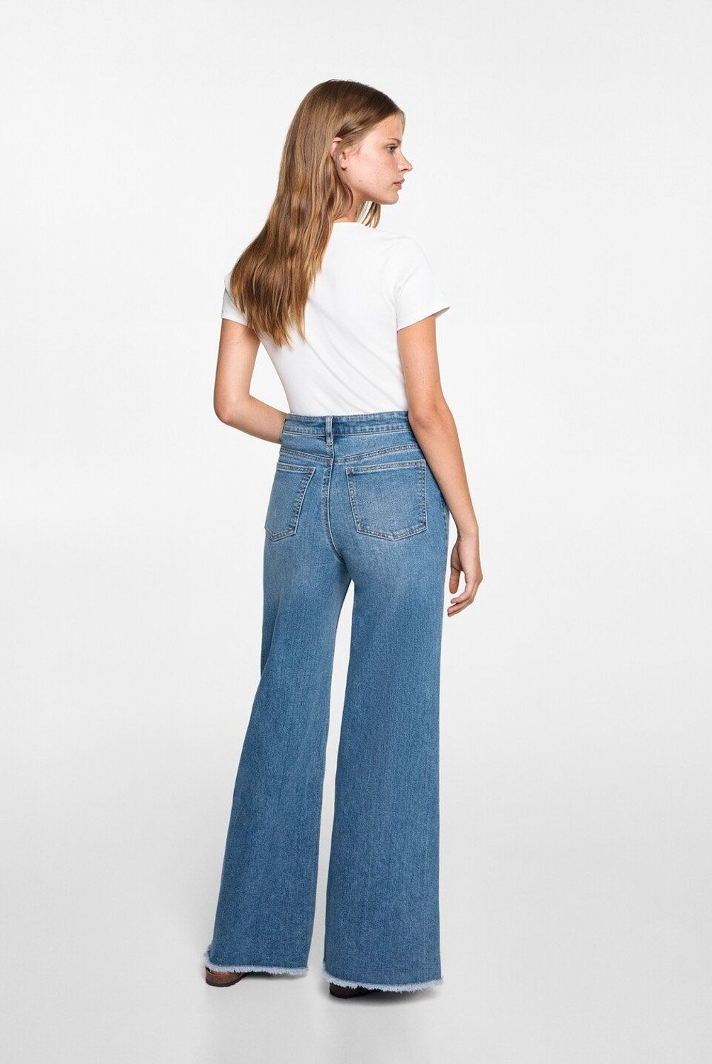 MANGO TEEN - Jeans Acampanados Mujer Mango Teen