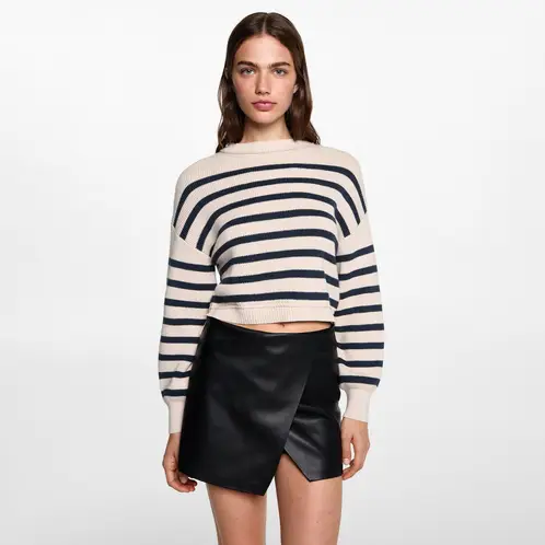 MANGO TEEN - Minifalda Efecto Piel Mujer