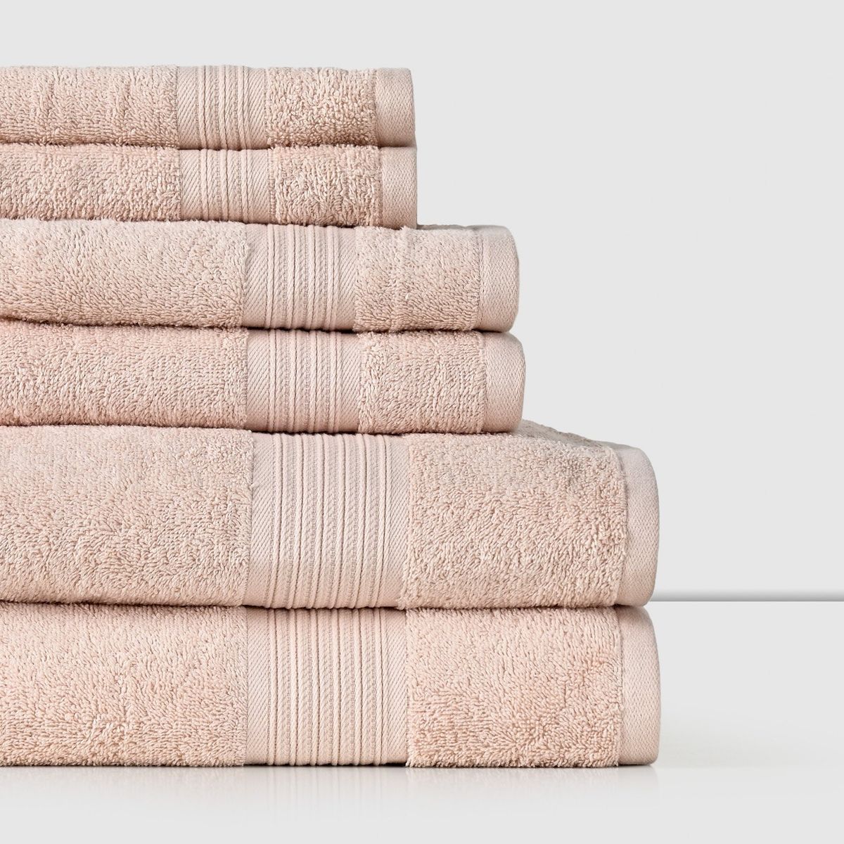 CANNON - Juego De 6 Toallas 100% Algodón 440 Gsm Cannon