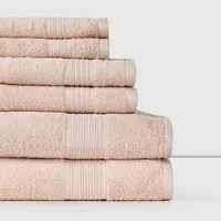 Juego De 6 Toallas 100% Algodón 440 Gsm