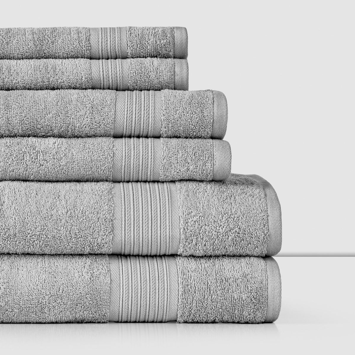 CANNON - Juego De 6 Toallas 100% Algodón 440 Gsm Cannon