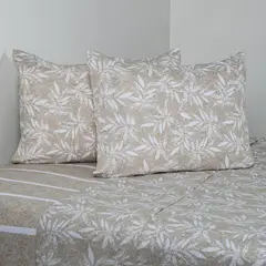 ELEMENTS & CO - Juego De Sábanas Algodón 2 plazas 200 Hilos Estampado