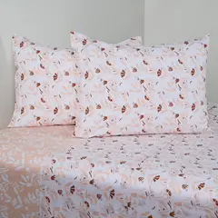 ELEMENTS & CO - Juego De Sábanas Algodón King 200 Hilos Estampado