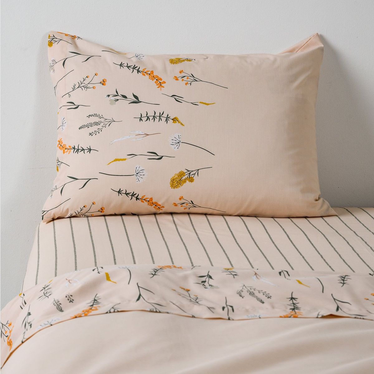 ELEMENTS & CO - Juego De Sábanas Algodón 1.5 Plazas 200 Hilos Estampado Elements & Co