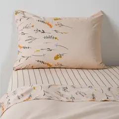 ELEMENTS & CO - Juego De Sábanas Algodón 1.5 plazas 200 Hilos Estampado