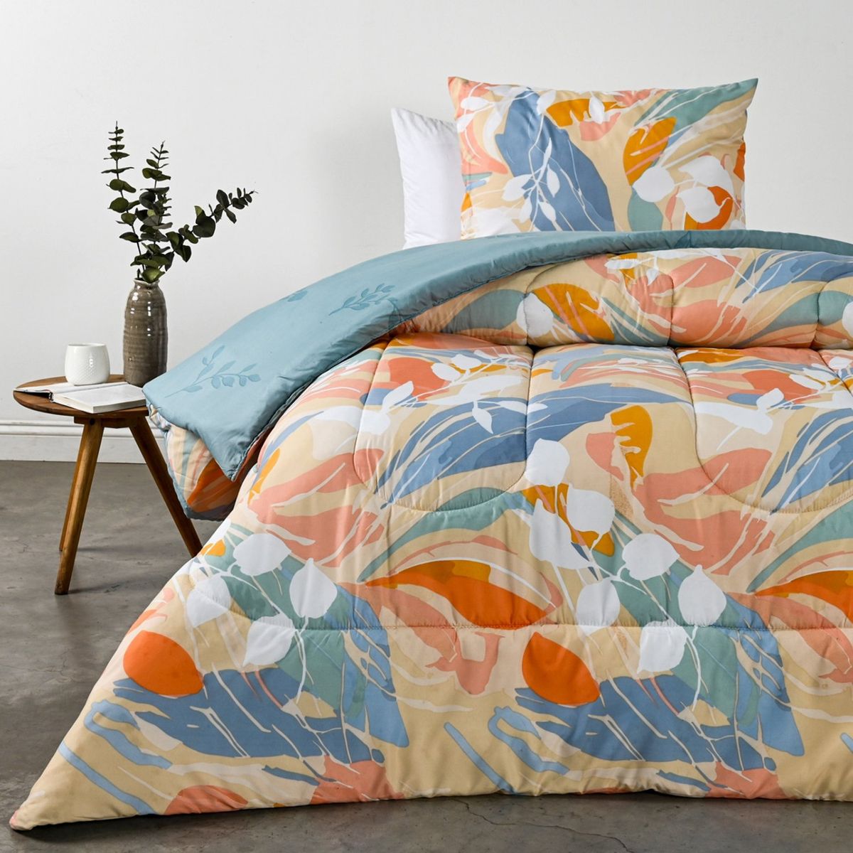 AMERICAN FAMILY - Plumón Aquamarine Estampado American Family