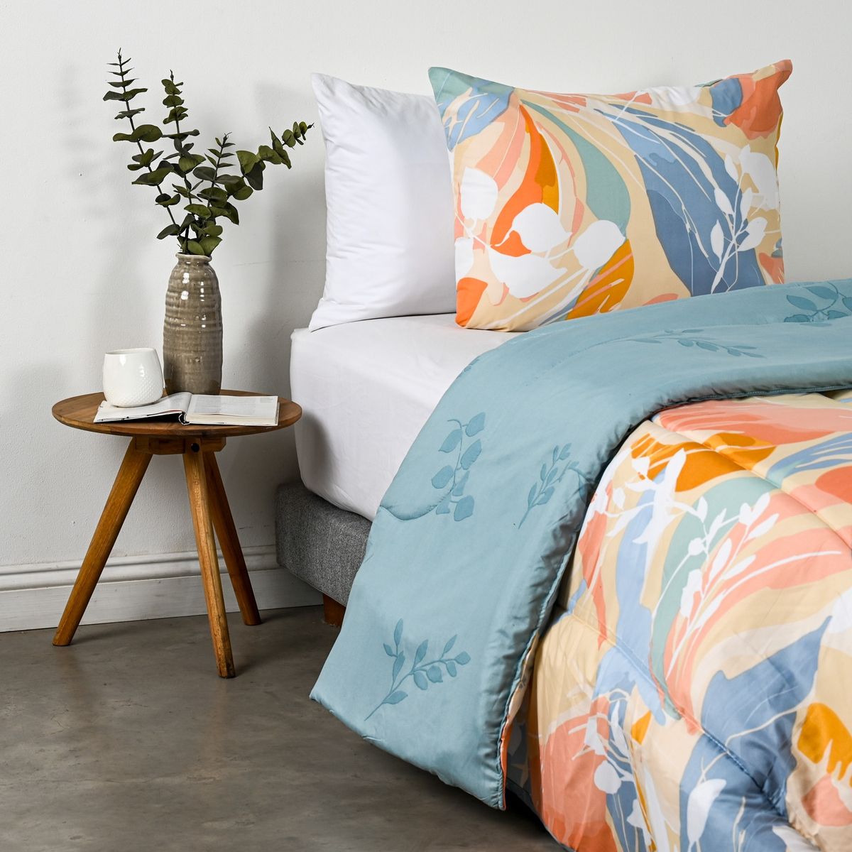 AMERICAN FAMILY - Plumón Aquamarine Estampado American Family