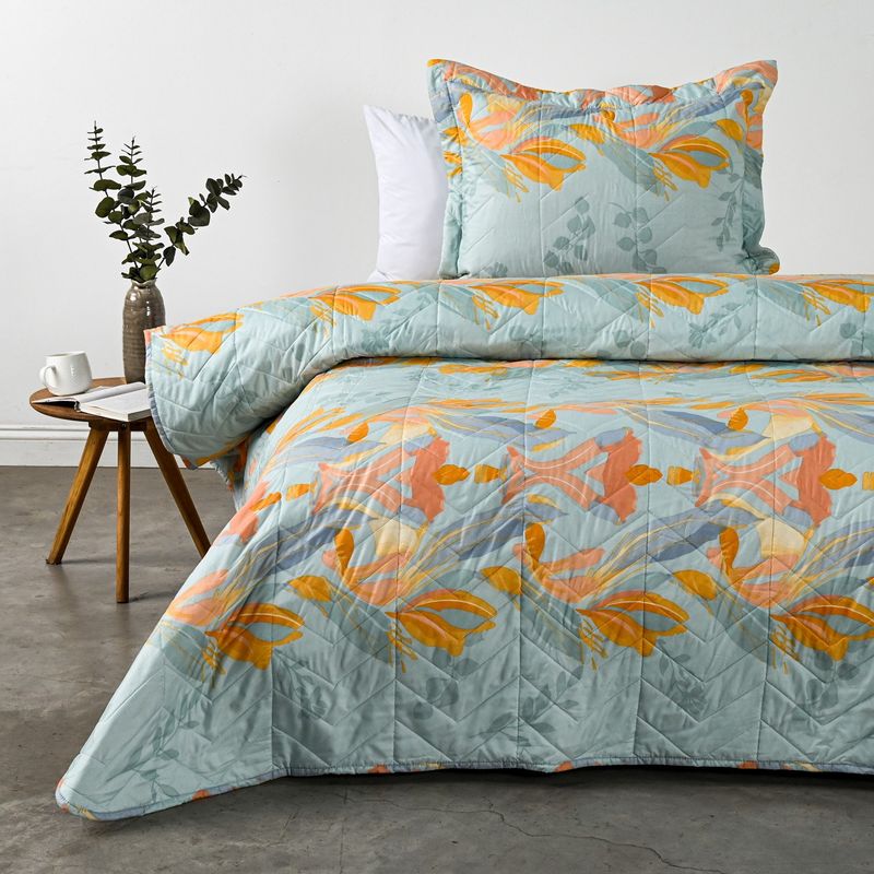 AMERICAN FAMILY - Quilt Aquamarine Estampado American Family