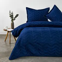 AMERICAN FAMILY - Quilt Azul Mostaza