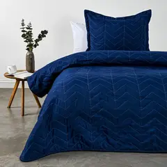 AMERICAN FAMILY - Quilt Azul Mostaza
