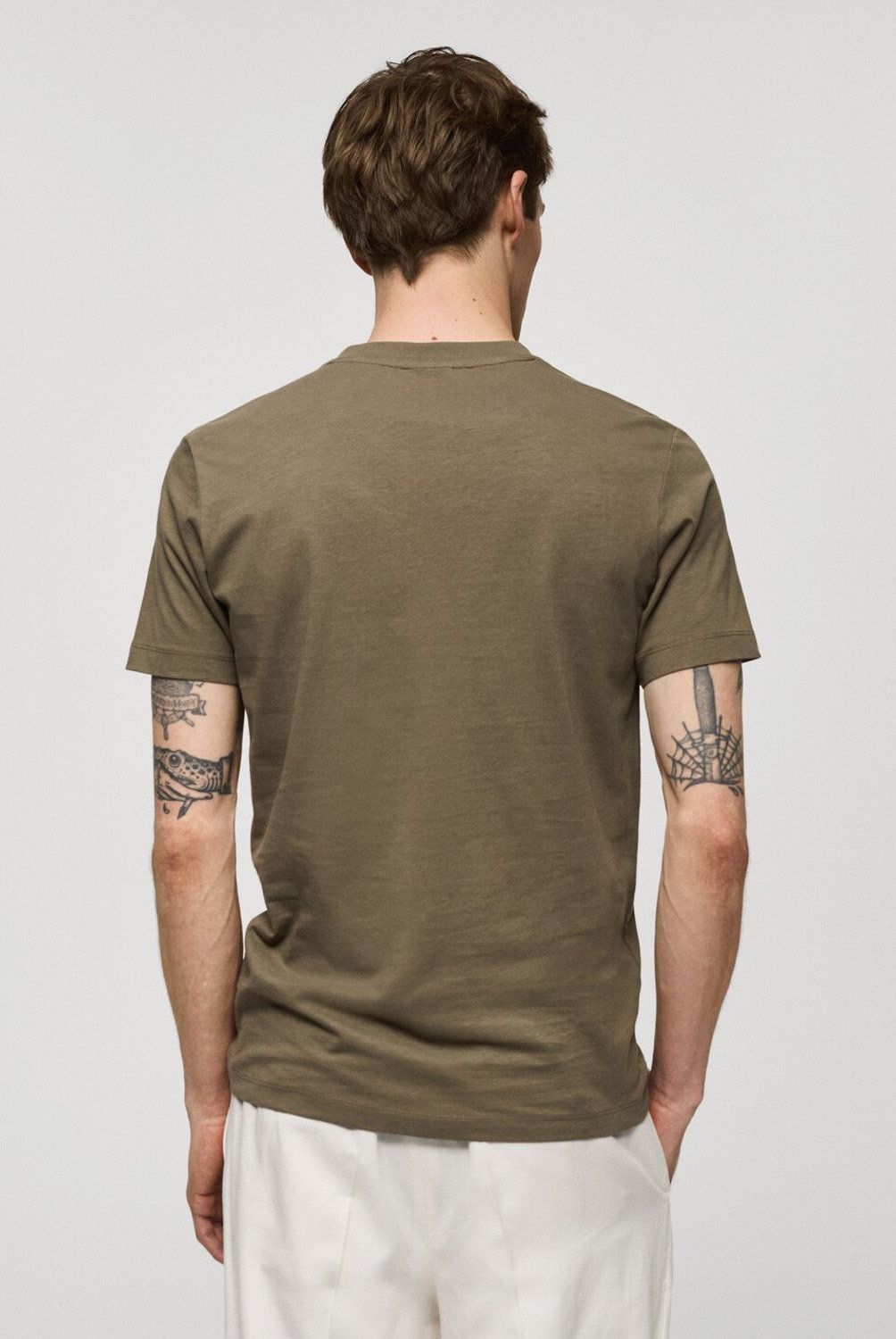 MANGO MAN - Polera Slim Fit Algodón Hombre Mango Man
