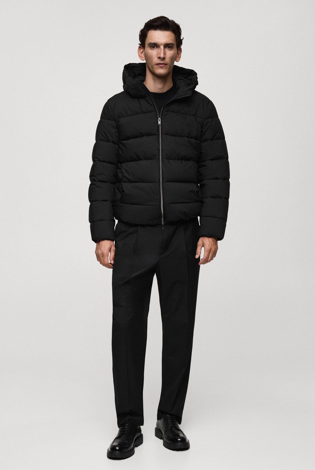 MANGO MAN - Parka Acolchado Impermeable Termoregulador Hombre Mango Man