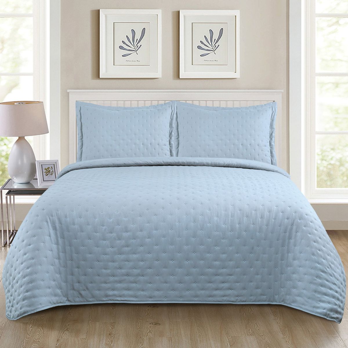 ILLUSIONS - Quilt Mf Roma Celeste 2 Plazas Illusions