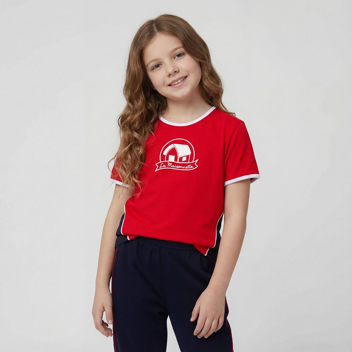 COLEGIO LA MAISONNETTE - Polera Deportiva Niña Algodón Colegio La Maisonnette 