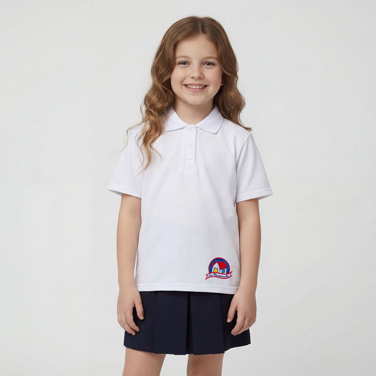Polera Pique Niña Algodón