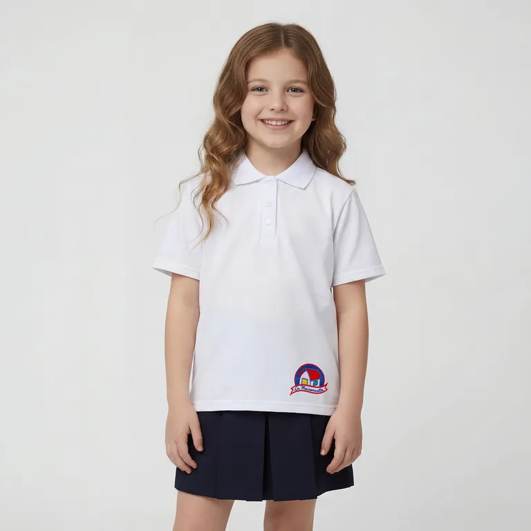 Polera Pique Niña Algodón