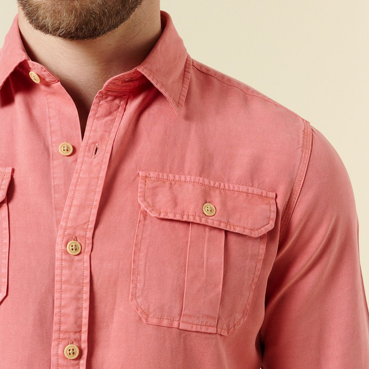 SAVILLE ROW - Camisa Casual Manga Larga Algodón Hombre Saville Row