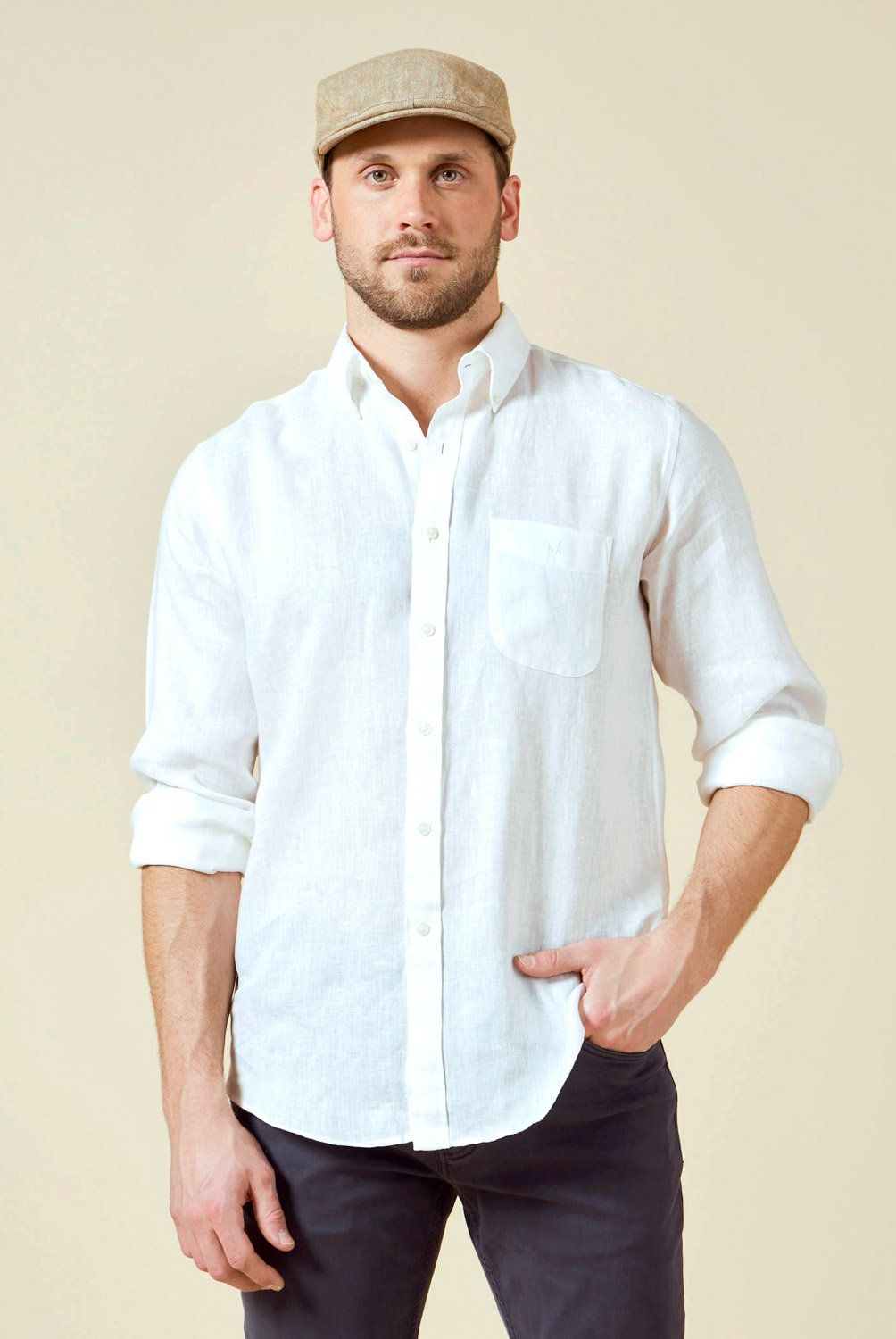 SAVILLE ROW - Camisa Casual Manga Larga Algodón Hombre Saville Row
