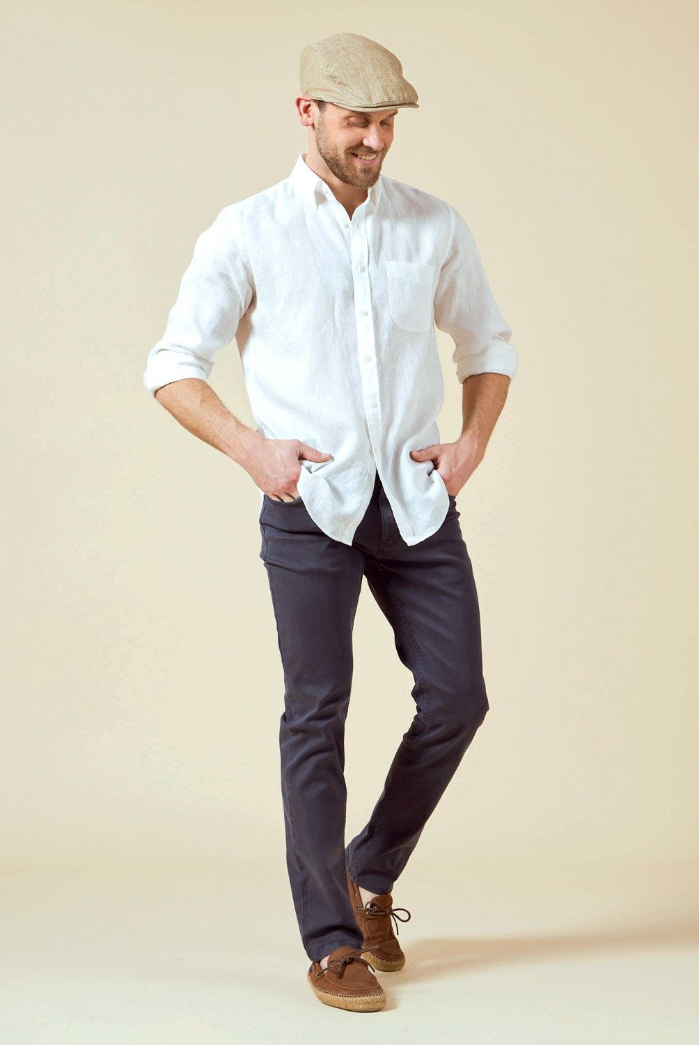 SAVILLE ROW - Camisa Casual Manga Larga Algodón Hombre Saville Row
