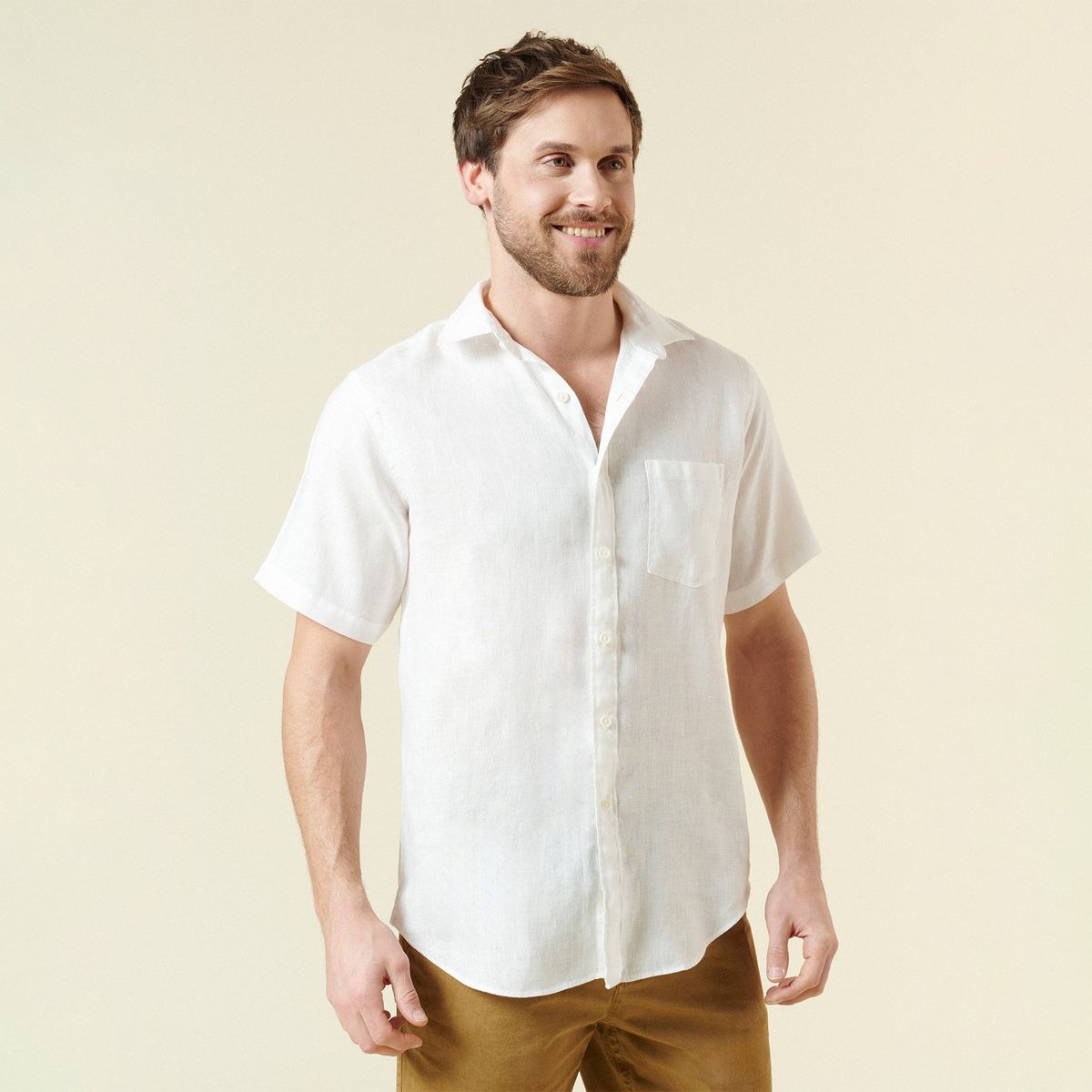 SAVILLE ROW - Camisa Casual Manga Corta Algodón Hombre Saville Row