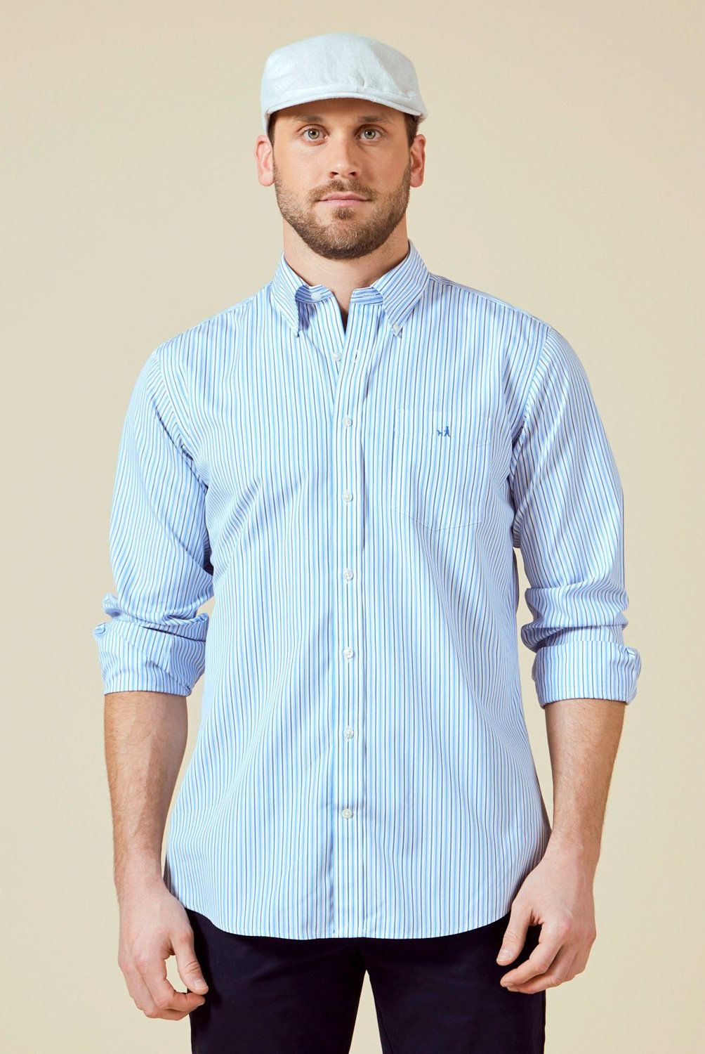 SAVILLE ROW - Camisa Casual Manga Larga Algodón Hombre Saville Row
