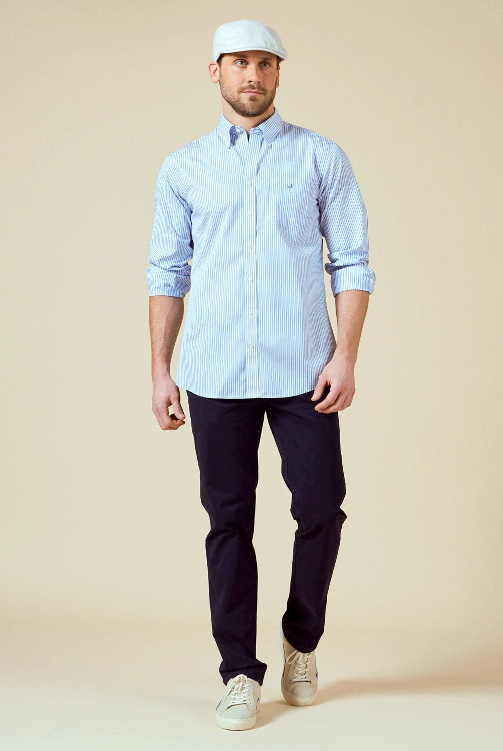 SAVILLE ROW - Camisa Casual Manga Larga Algodón Hombre Saville Row