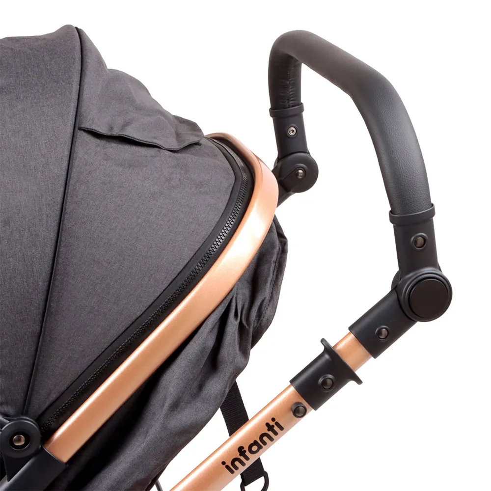 Infanti Romanzo X1-D Travel System + Base Negro Bronce, foto 14