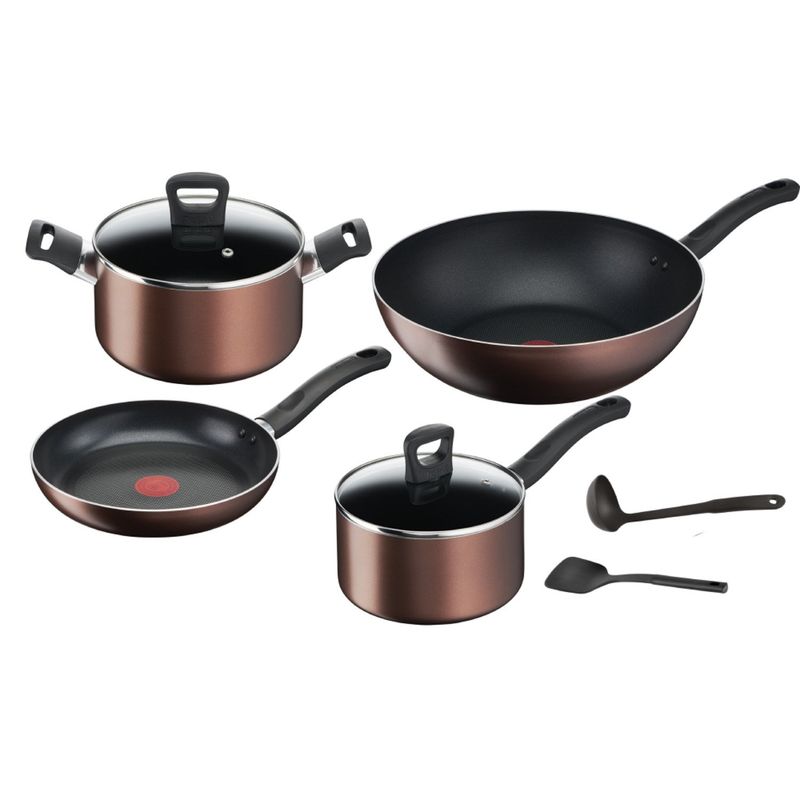 TEFAL - Batería de Cocina 8 Piezas Day by Day Tefal