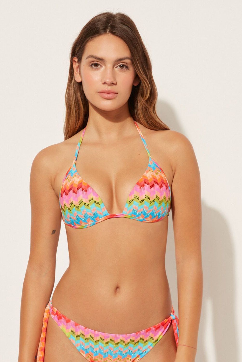 CALZEDONIA - Top de Bikini Push Up Rainbow Mujer Calzedonia