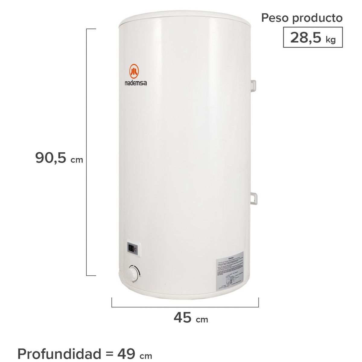 MADEMSA - Termo Eléctrico 100 Litros Term 100 Mademsa