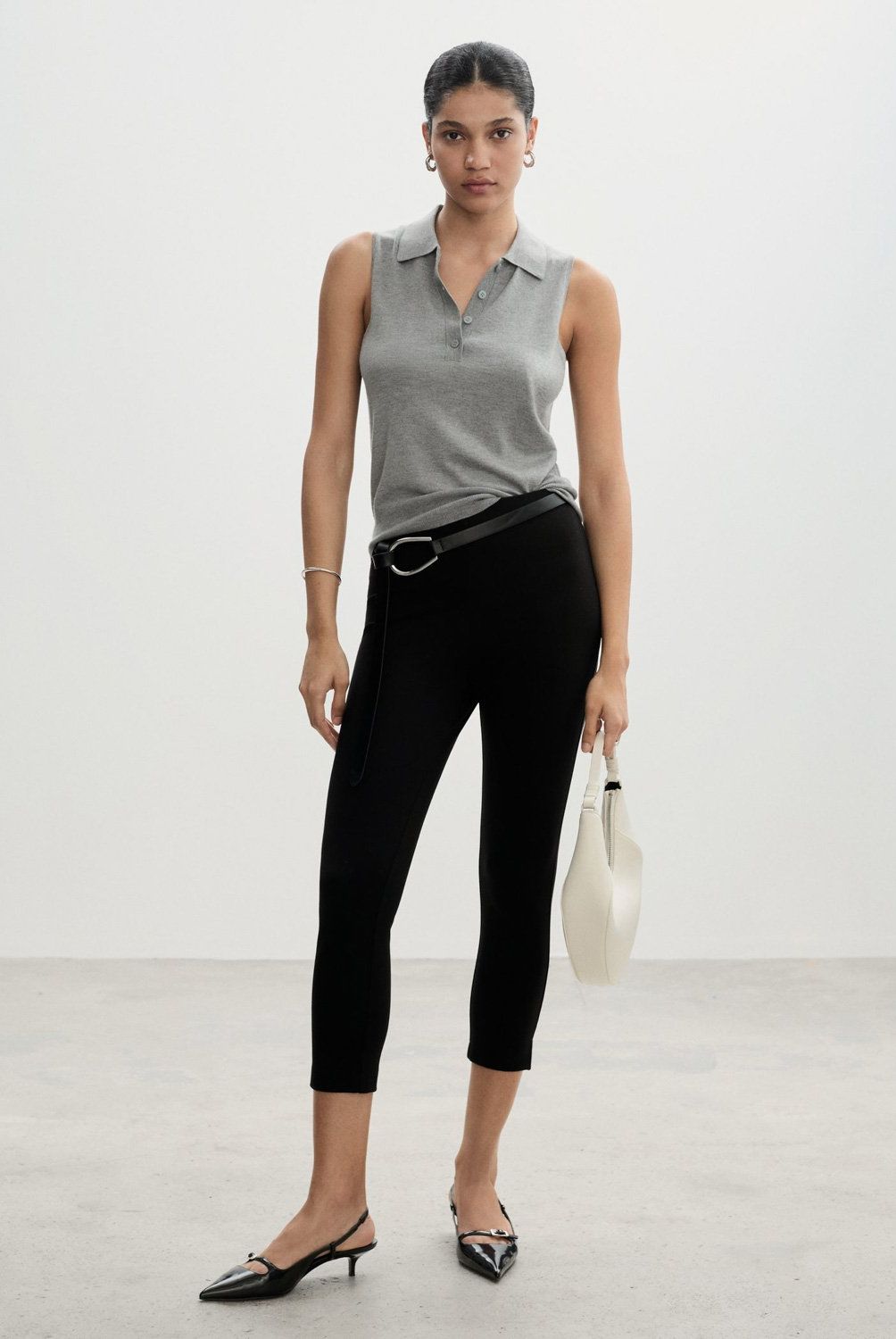 MANGO - Leggings Capri Mujer Mango