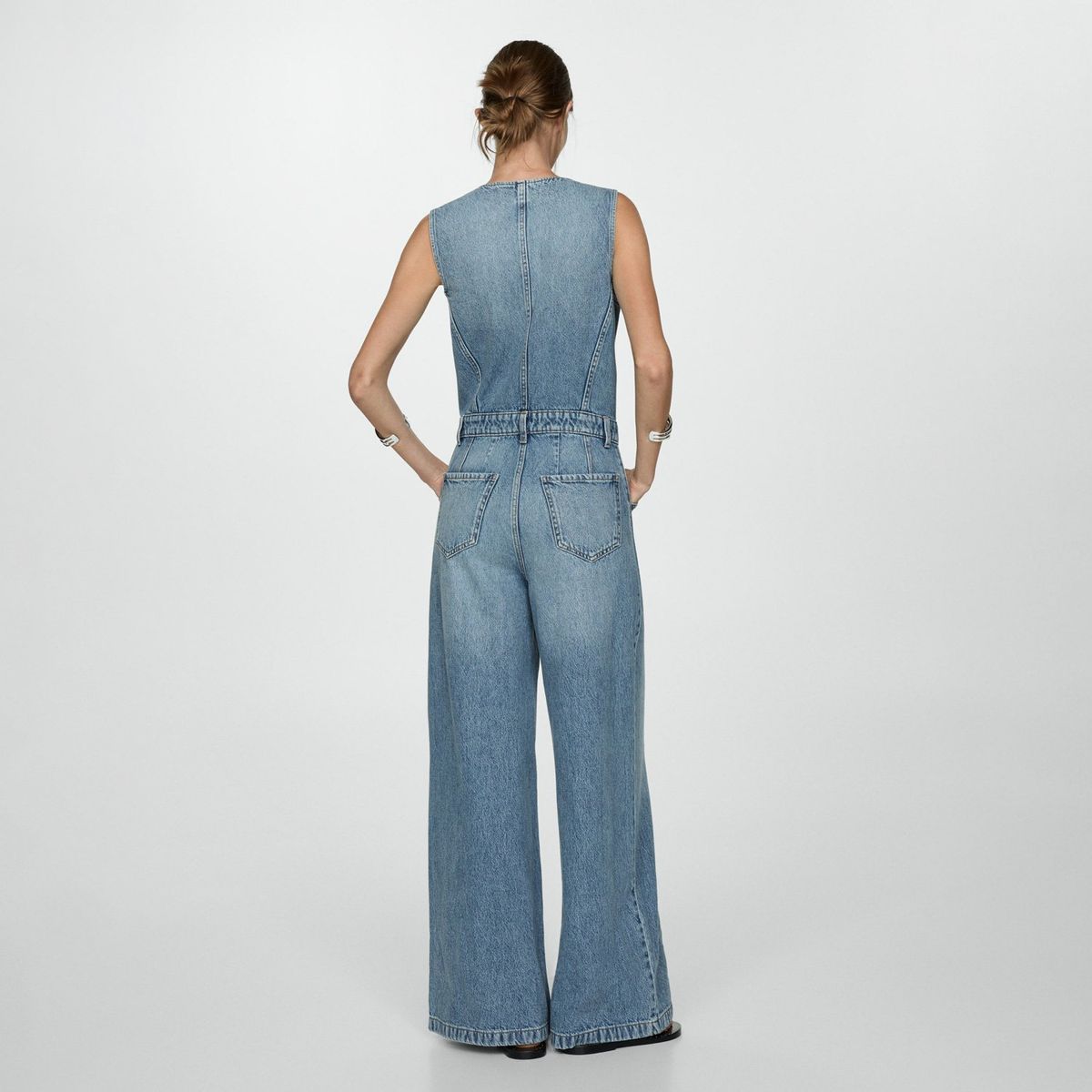 MANGO - Enterito Vaquero Largo Mujer Mango