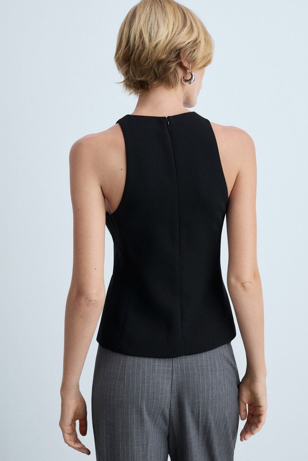 MANGO - Top Crop Tirantes Anchos Mujer Mango
