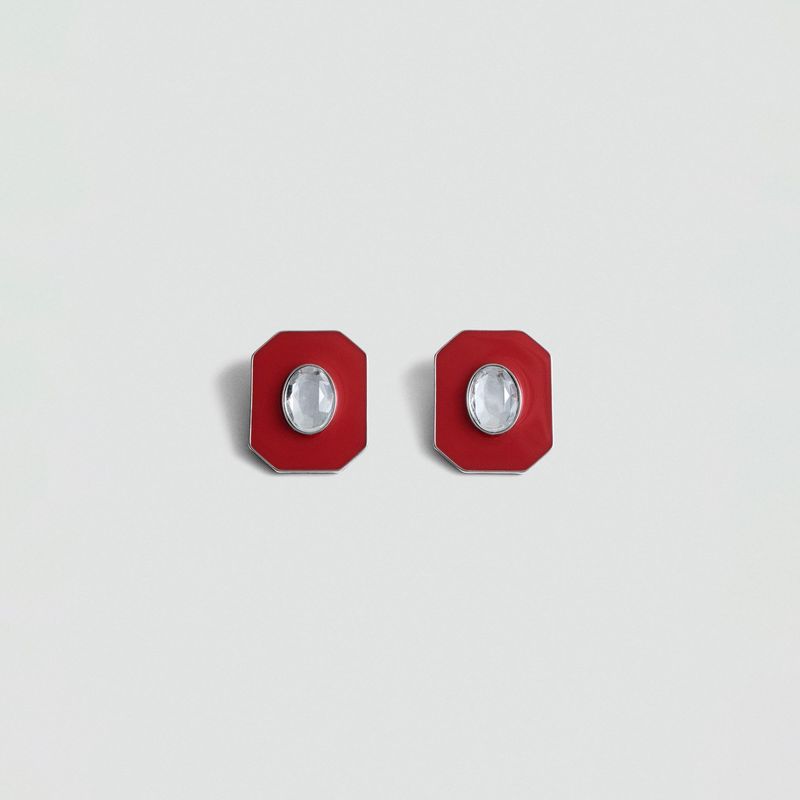 MANGO - Pendientes Geométricos Abalorios Mujer Mango