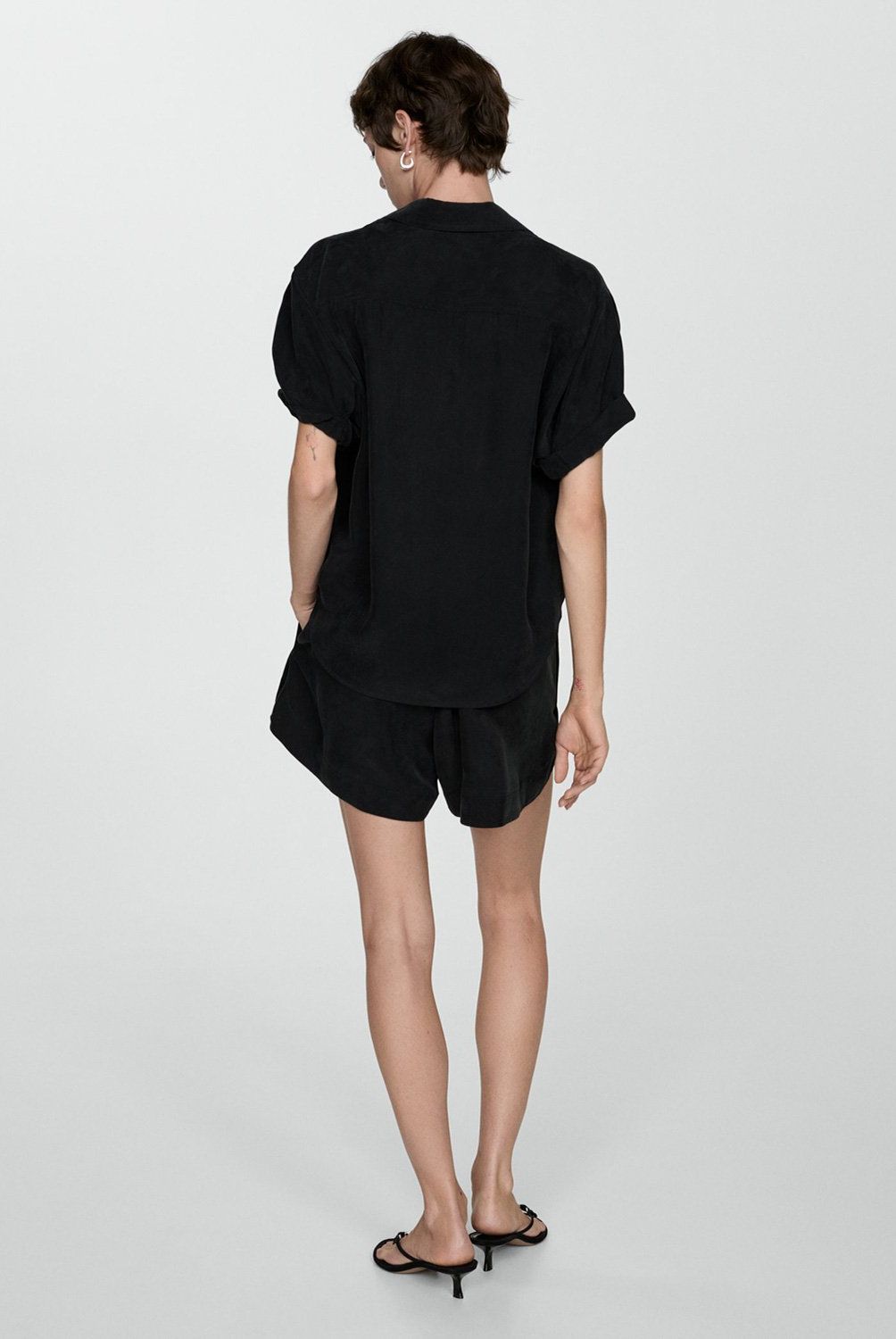 MANGO - Blusa Pata De Gallo Mujer Mango