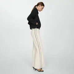 MANGO - Pantalón Raya Wideleg Mujer