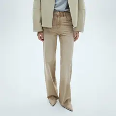 MANGO - Jeans Danila Tiro Alto Wideleg Mujer