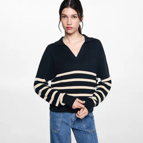 MANGO TEEN - Sweater Punto Rayas Mujer