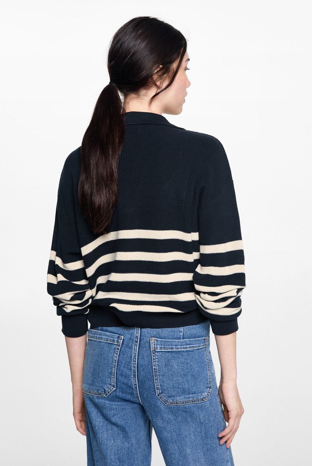 MANGO TEEN - Sweater Punto Rayas Mujer Mango Teen