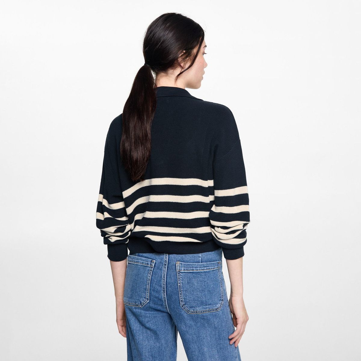 MANGO TEEN - Sweater Punto Rayas Mujer Mango Teen