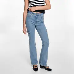 MANGO TEEN - Jeans Flare Cargo Mujer
