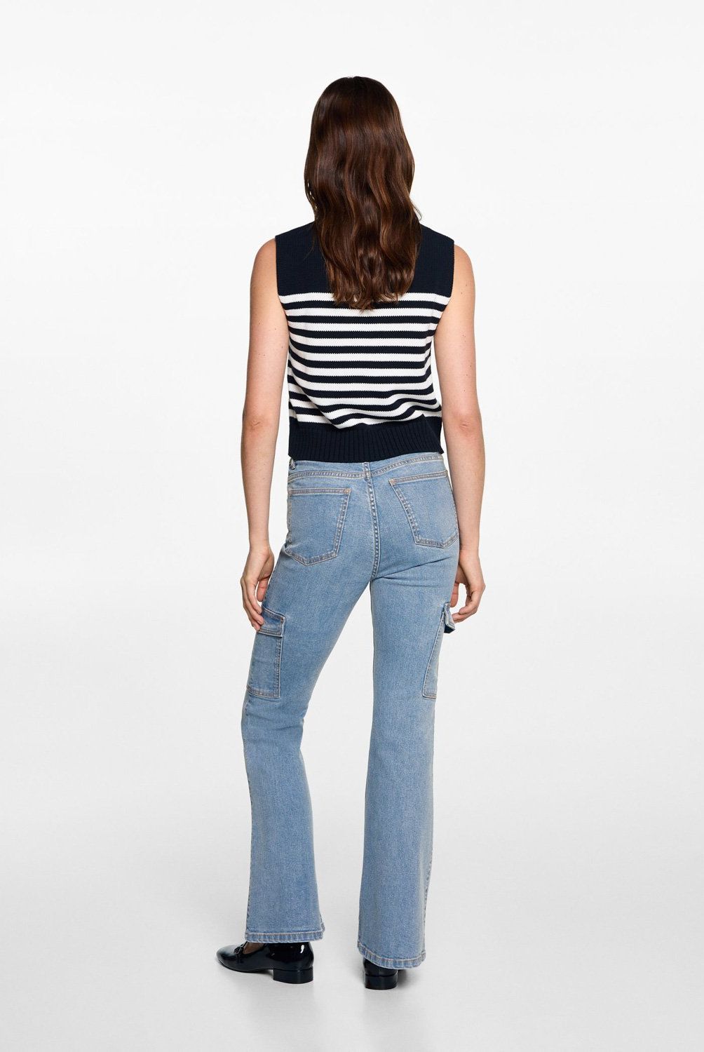 MANGO TEEN - Jeans Flare Cargo Mujer Mango Teen