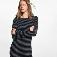 MANGO TEEN - Vestido Rayas Lurex Mujer