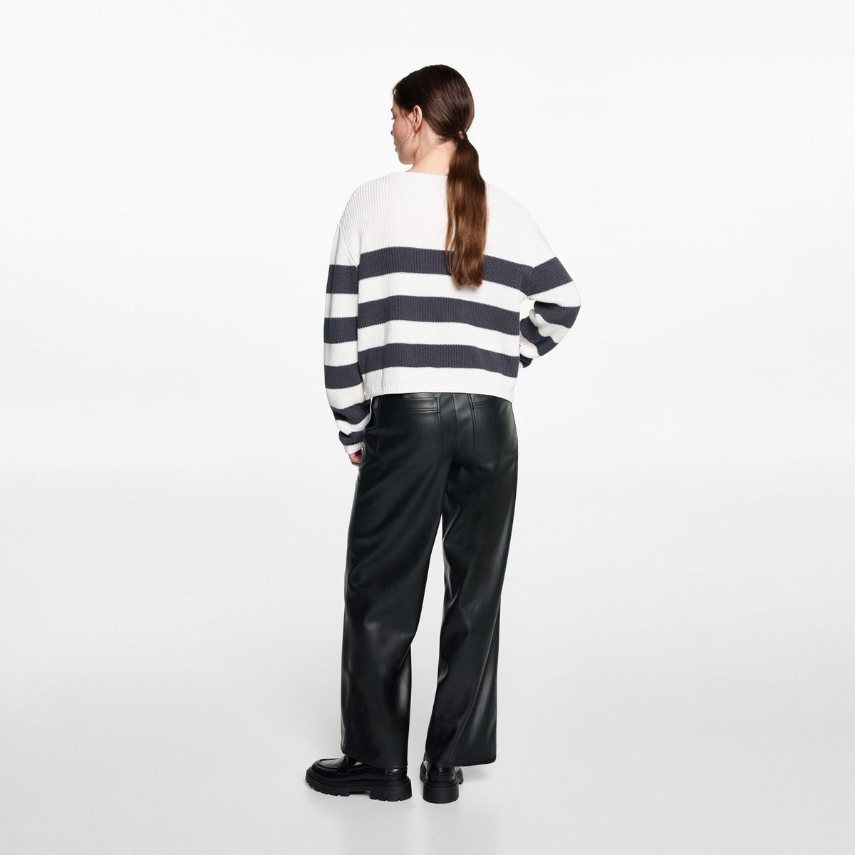 MANGO TEEN - Pantalón Efecto Piel Mujer Mango Teen