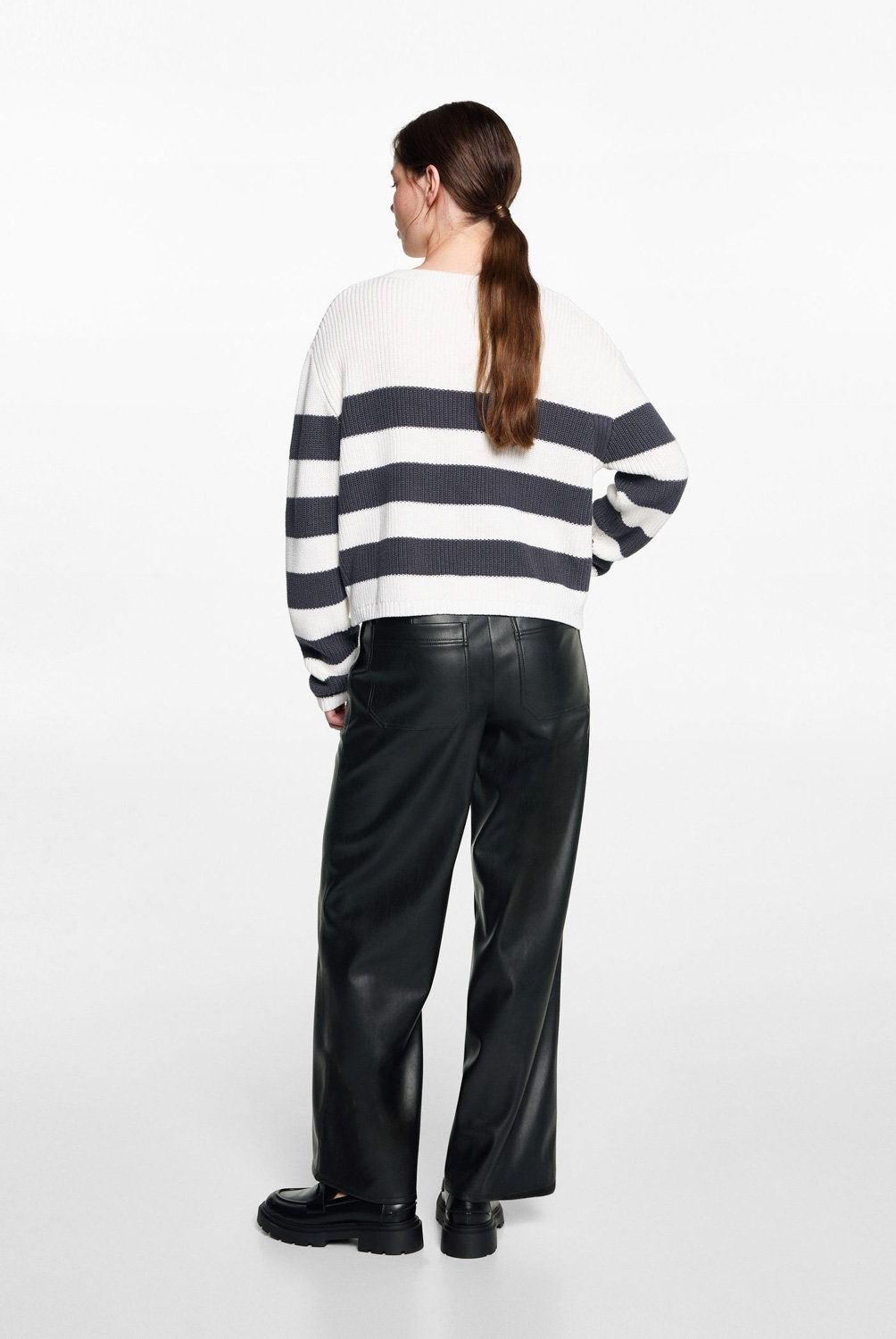 MANGO TEEN - Pantalón Efecto Piel Mujer Mango Teen